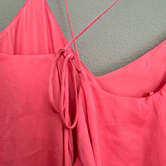 NWT BCBGMAXAZRIA Coral Haely Chiffon Maxi Dress - Picture 8 of 13